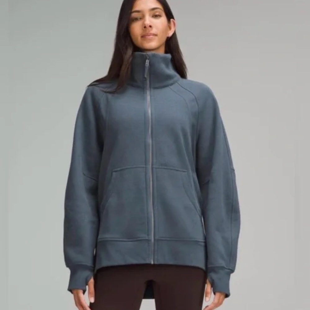 Lululemon iron blue full scuba full zip XS/S